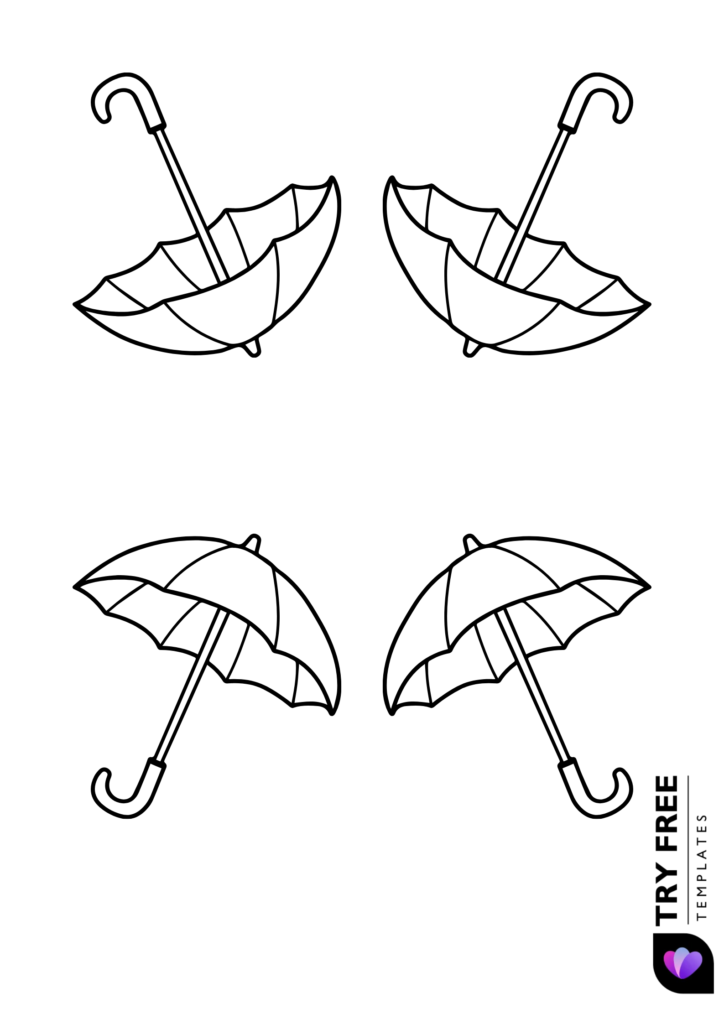 Printable Umbrella Templates