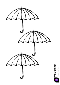 Printable umbrella templates