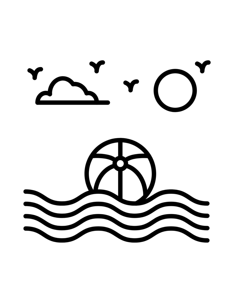 Printable Beach ball templates