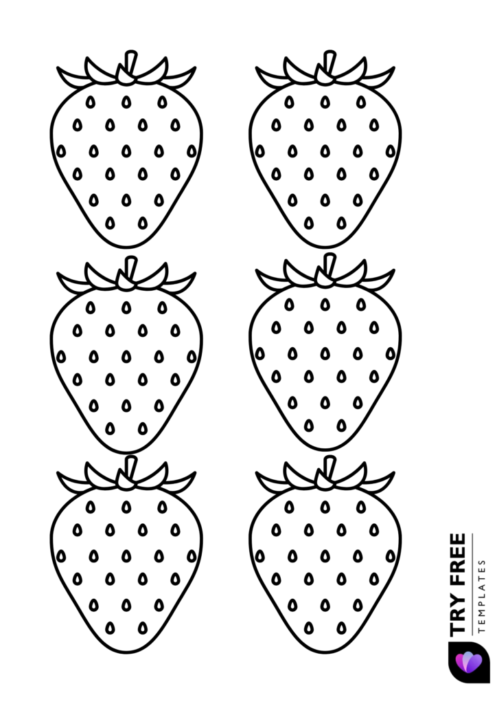 Free Small Printable Strawberry Templates