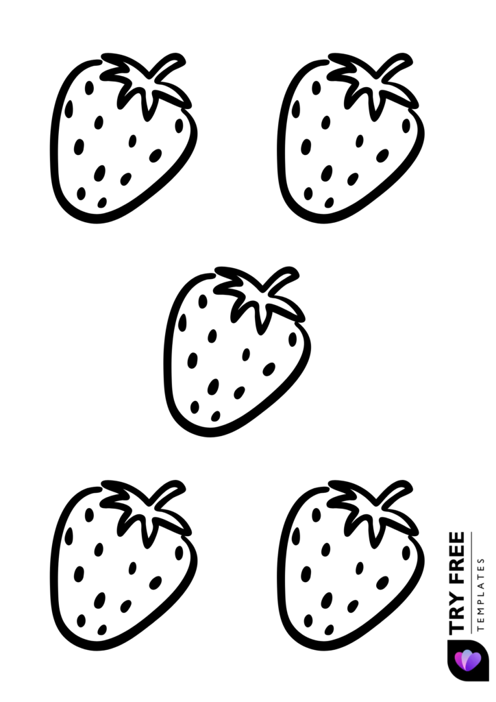 Free Small Strawberry Templates