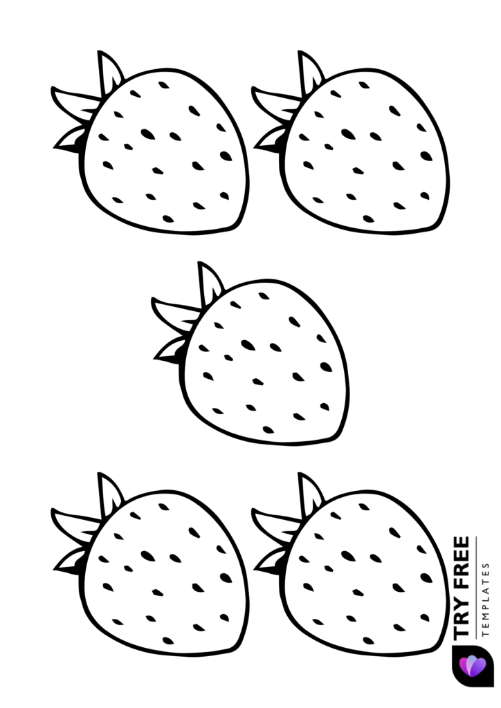 Free Small Strawberry Templates