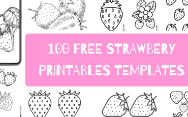 100 Free Strawberry Template