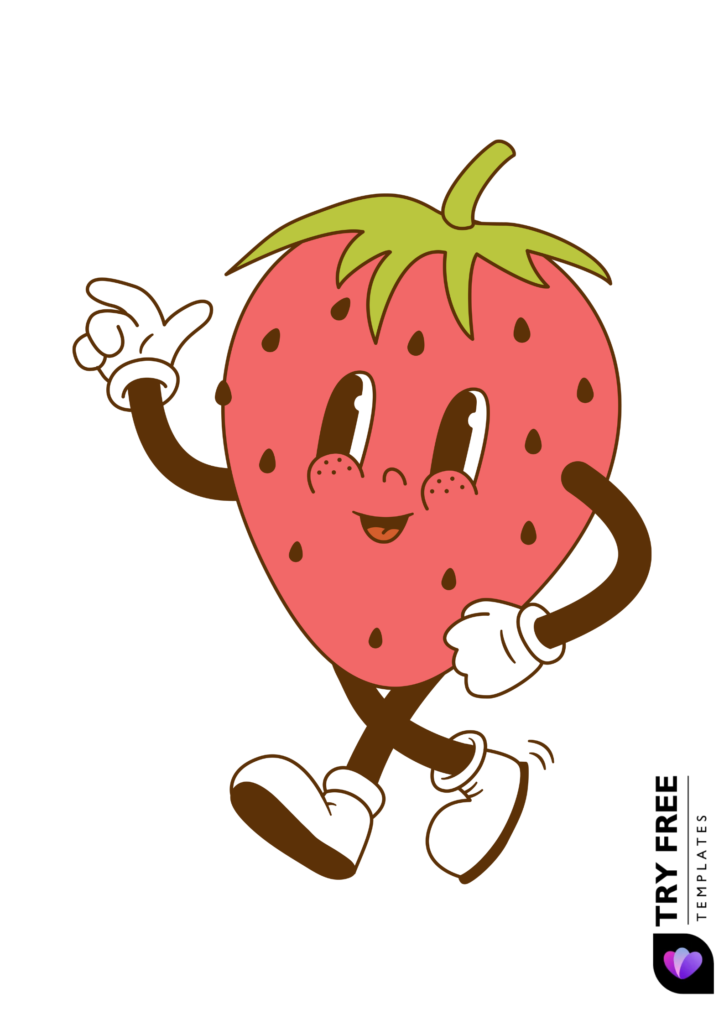 Free Red Printable Strawberries