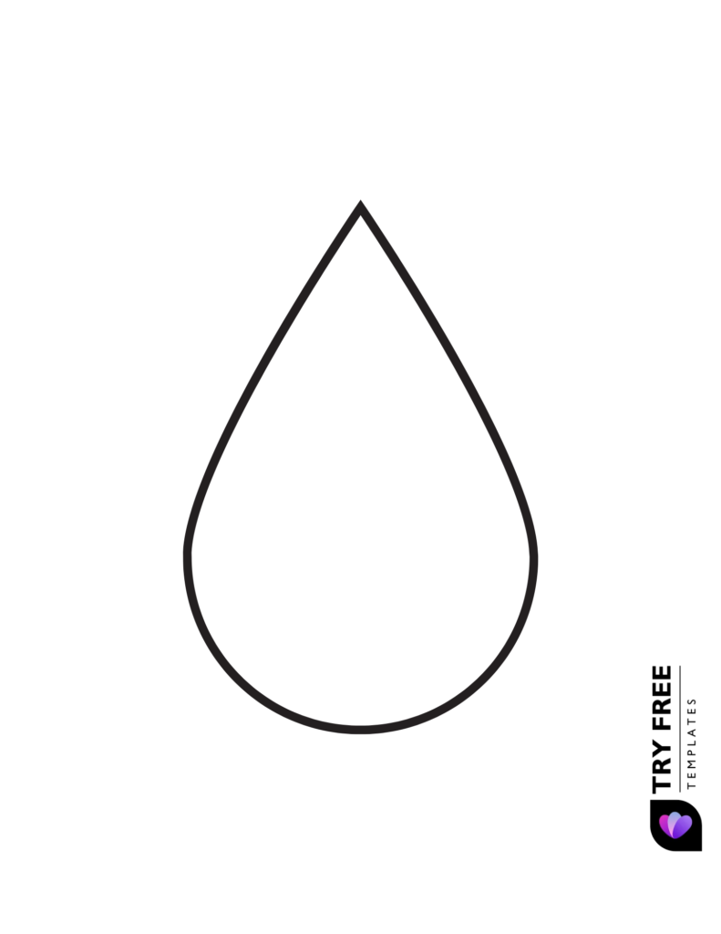 printable RainDrop templates