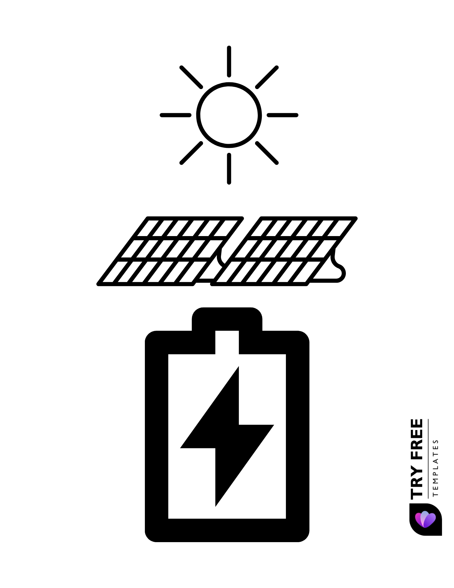 Lightning bolt templates