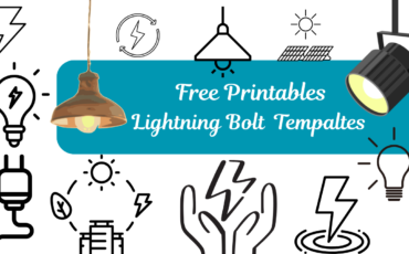 Printable Lightning Bolt Templates