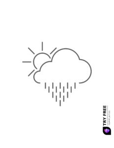 Printable raindrop templates