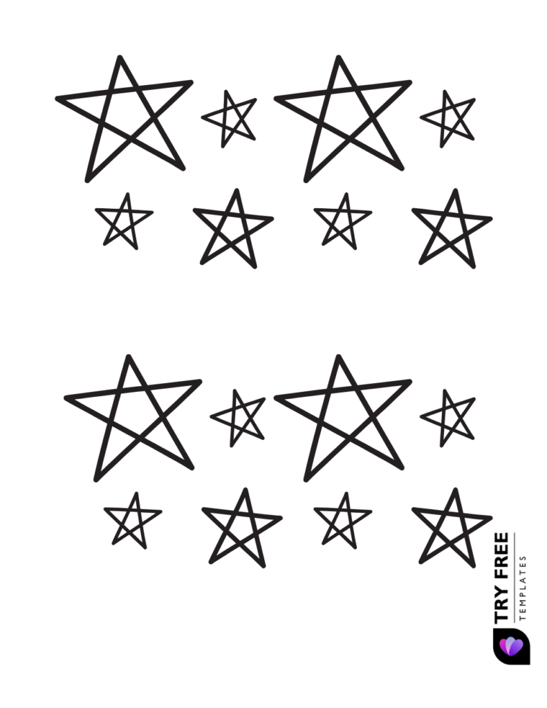Free Printable Star Templates for Crafts and Decorations - Try Free