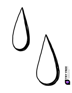 Printable raindrop templates
