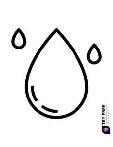 Printable raindrop templates