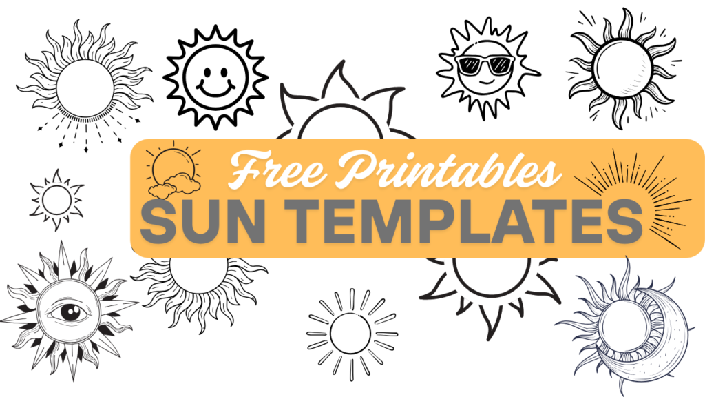 Printable sun templates