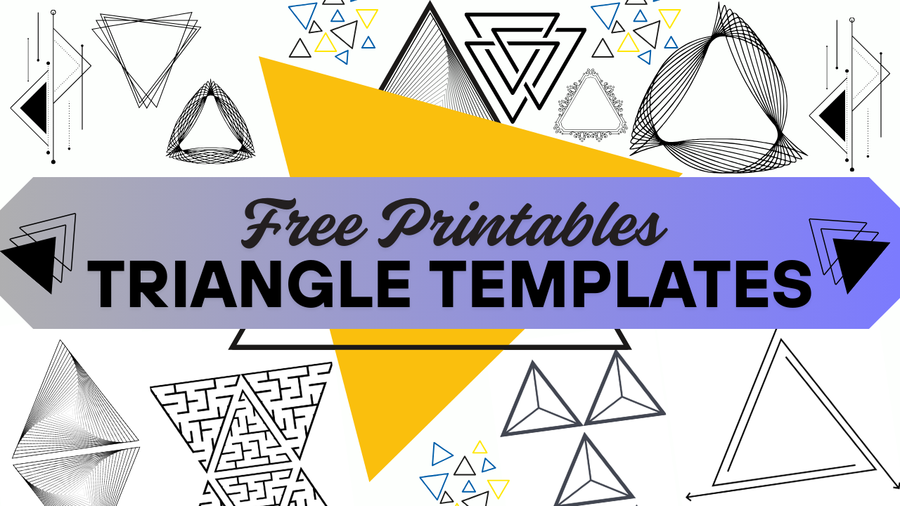 Free Printable Triangle Templates for Crafts and Education - Try Free ...