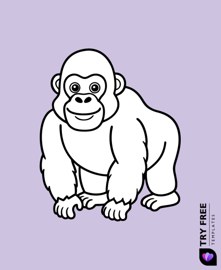Friendly Gorilla Sketch
