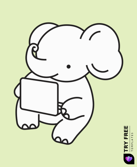 Tech-Savvy Elephant