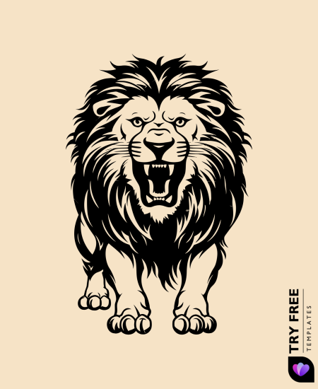 Roaring Lion Drawings