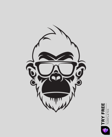 Cool Gorilla with Attitude