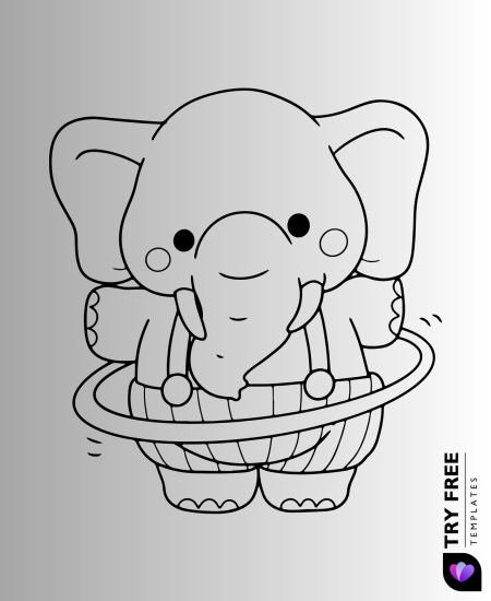 Hula Hoop Elephant