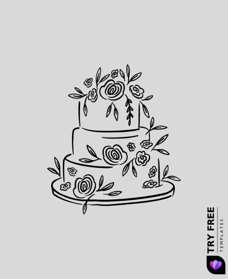 Floral Wedding Cake