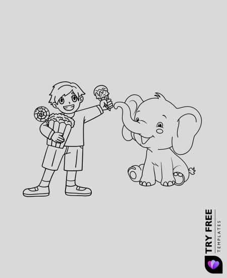 Ice Cream with Elephant