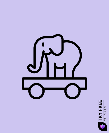 Elephant on a Wagon