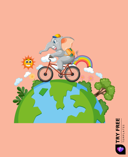 Elephant Cycling Around the World