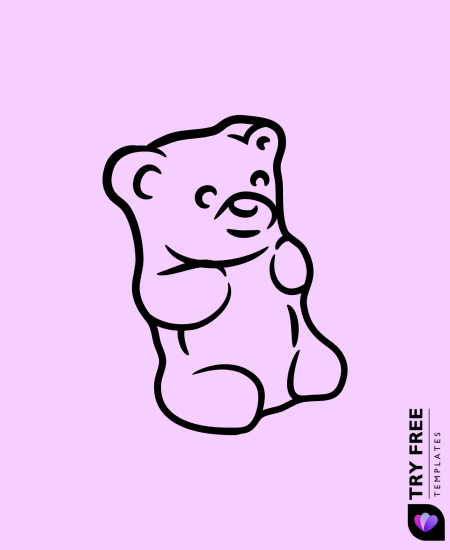 Playful Gummy Bear