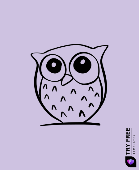 Wide-Eyed Wonder Owl drawings