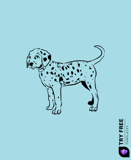 Classic Dalmatian on Duty